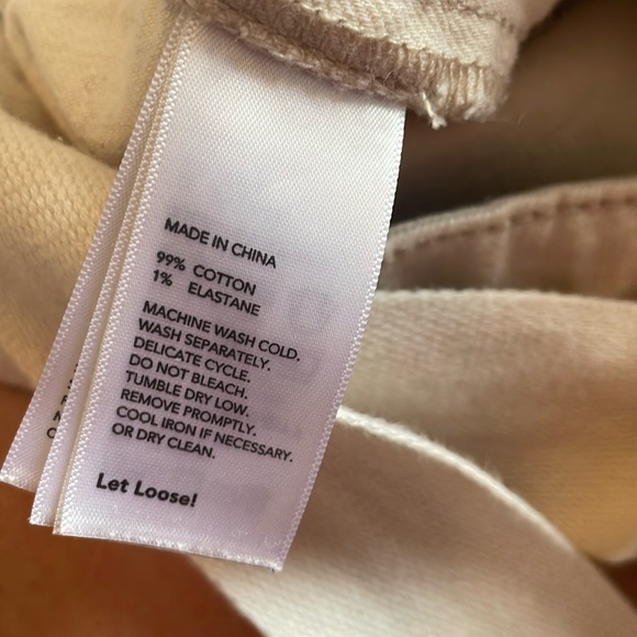 Kate spade Saturday cream denim long overalls XS extra small - Picture 3 of 8